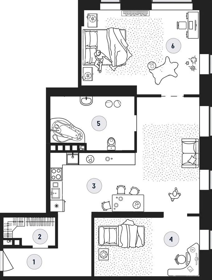 ЖК Club House GREY — 90.5 м²