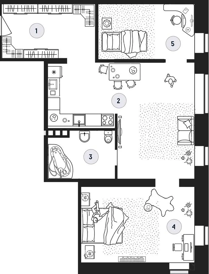 ЖК Club House GREY — 88.4 м²