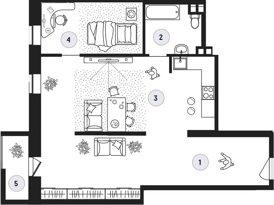 ЖК Club House GREY — 70.7 м²