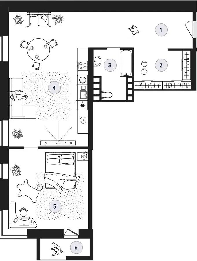 ЖК Club House GREY — 85.6 м²