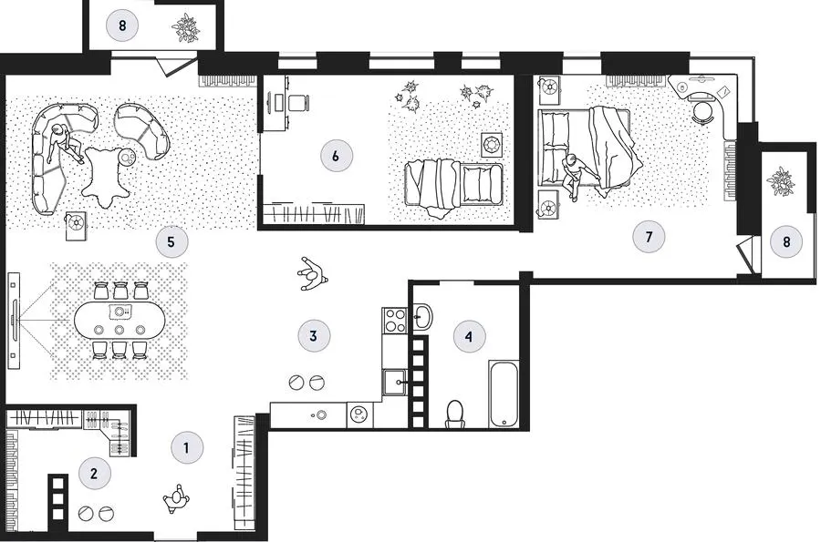 ЖК Club House GREY — 128.6 м²