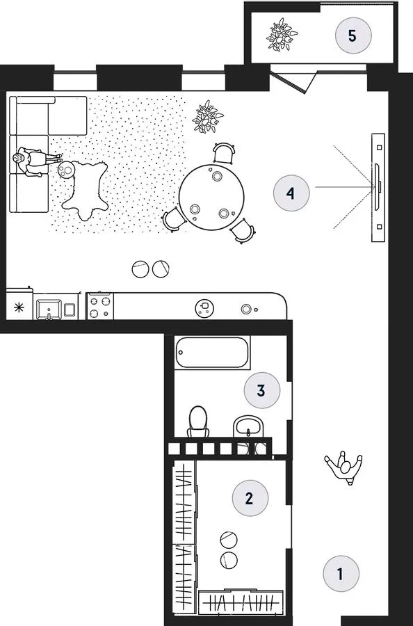 ЖК Club House GREY — 61.5 м²