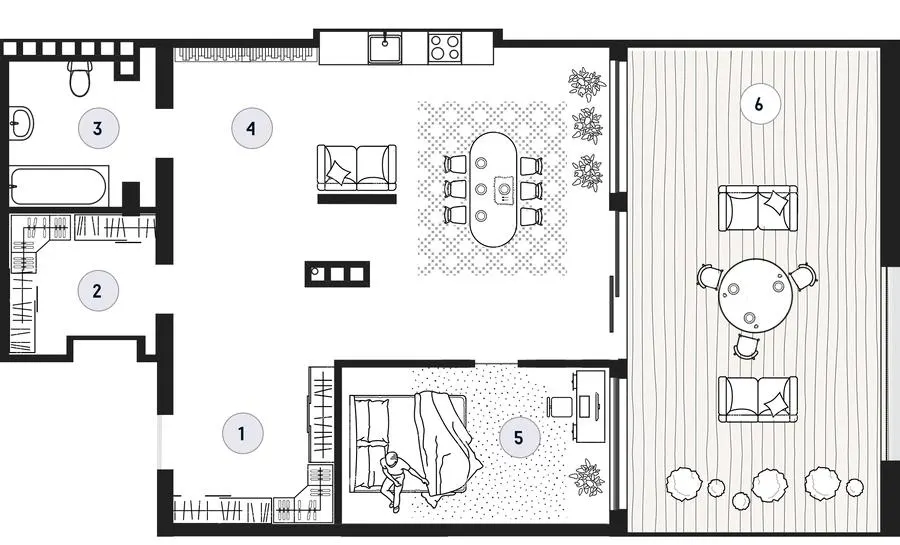 ЖК Club House GREY — 81.4 м²