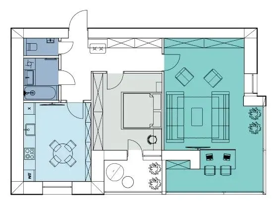 ЖК Comfort House — 82.4 м²