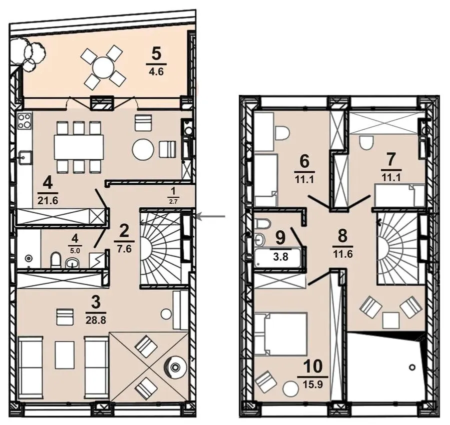ЖК AMSTERDAM — 123.7 м²