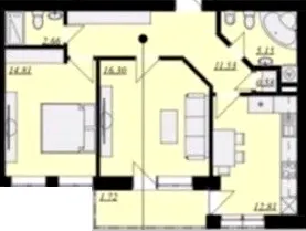 ЖК Кошицький — 65.6 м²