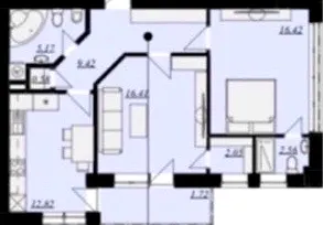 ЖК Кошицький — 67.2 м²