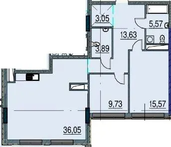 Пространство на Инглези — 111.3 м²