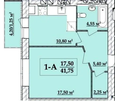 ЖК Академ містечко — 41.8 м²