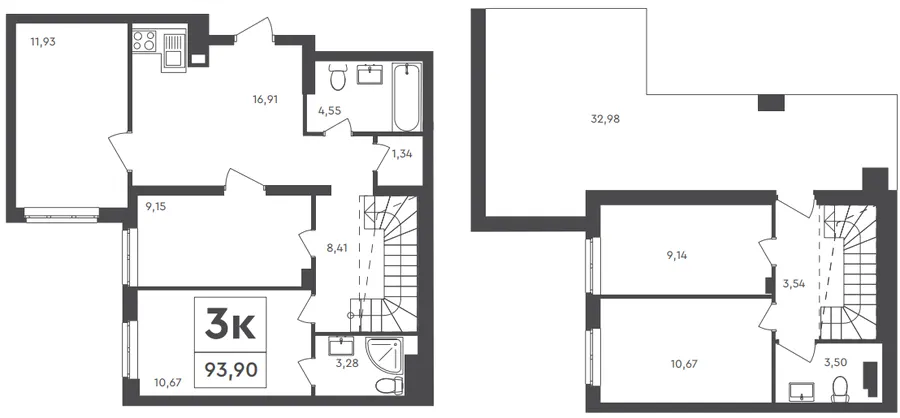 ЖК Scandia — 93.9 м²