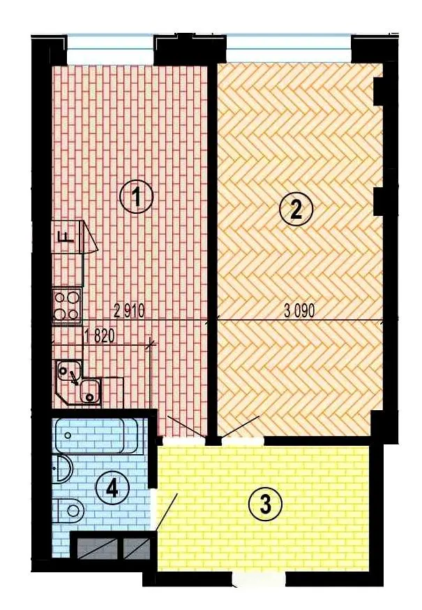 ЖК Twenty two — 51.8 м²