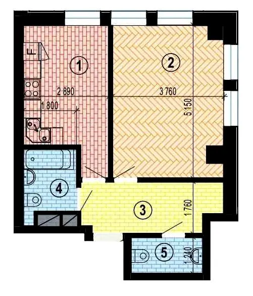 ЖК Twenty two — 45.2 м²