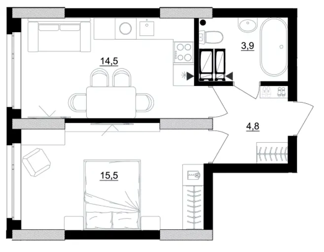 Kub29 — 38.7 м²