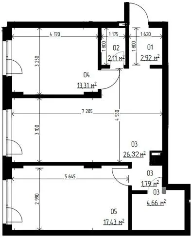 ЖК LAKETOWN — 68.5 м²