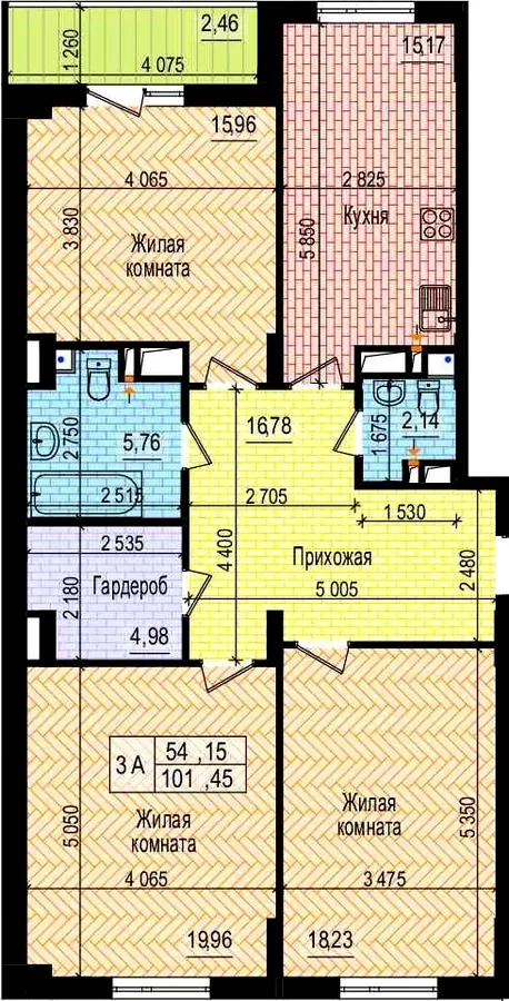 3-кімнатна квартира, 102 м², просп. Льва Ландау / просп. Героїв Харкова, Харків — фото 1