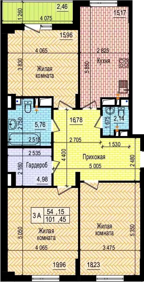 ЖК Пролісок — 101.5 м²