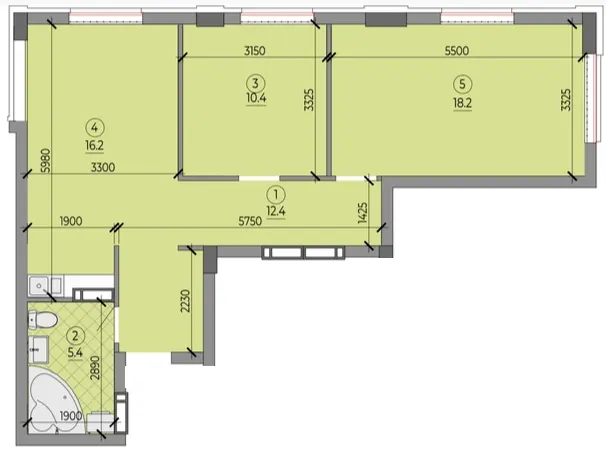 ЖК ART HOUSE — 62.6 м²