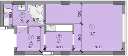 ЖК ART HOUSE — 29.6 м²