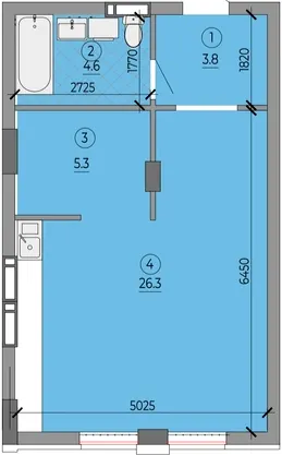 ЖК ART HOUSE — 42.7 м²