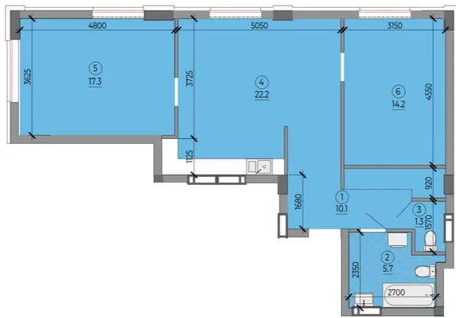 ЖК ART HOUSE — 70.8 м²