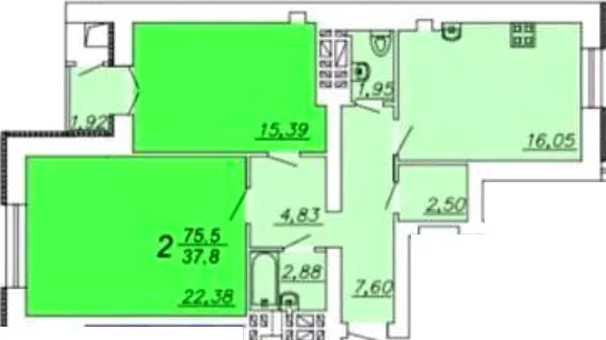 ЖК Гранд Парк — 75.5 м²