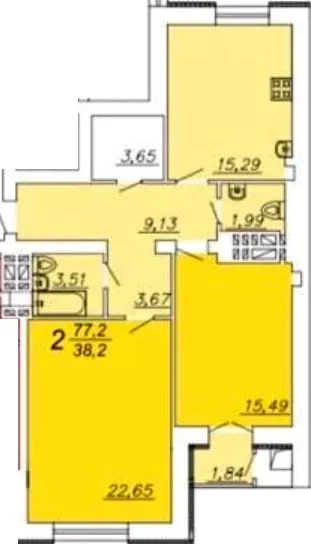 ЖК Гранд Парк — 77.2 м²