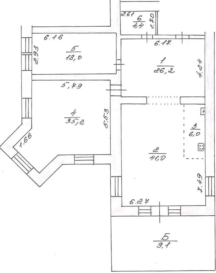 Клубний будинок Наваль — 139.9 м²