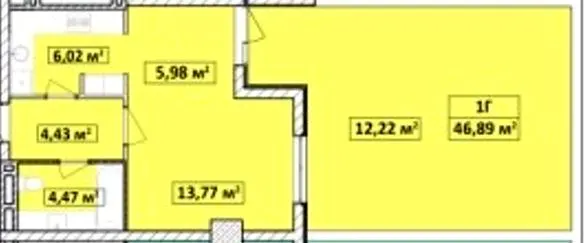 Апарт-комплекс Capital Tower — 46.9 м²