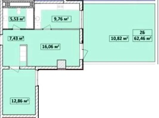 Апарт-комплекс Capital Tower — 62.5 м²