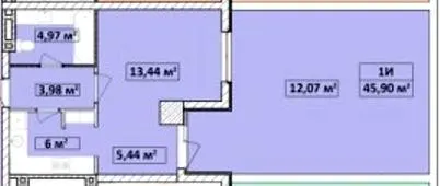 Апарт-комплекс Capital Tower — 45.9 м²
