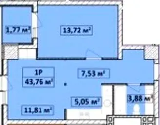 Апарт-комплекс Capital Tower — 43.8 м²