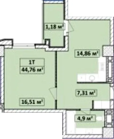 Апарт-комплекс Capital Tower — 44.8 м²