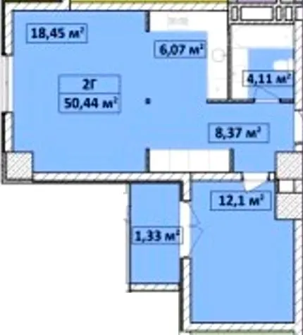 Апарт-комплекс Capital Tower — 50.4 м²