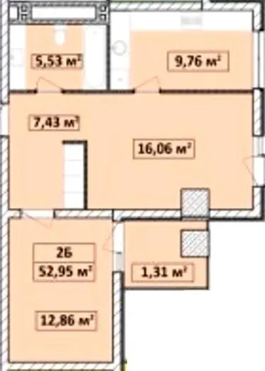 Апарт-комплекс Capital Tower — 53 м²