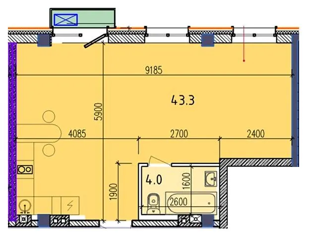 ЖК Liberty Hall — 48.7 м²