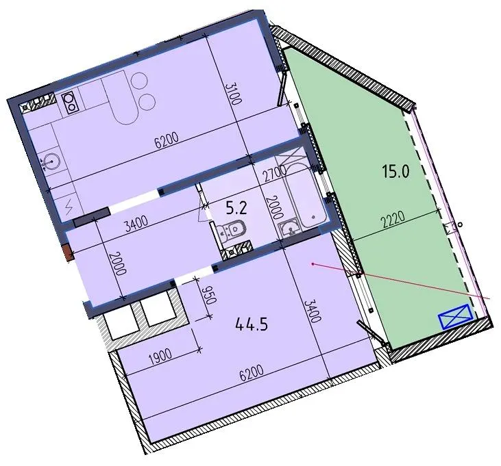 ЖК Liberty Hall — 64.7 м²