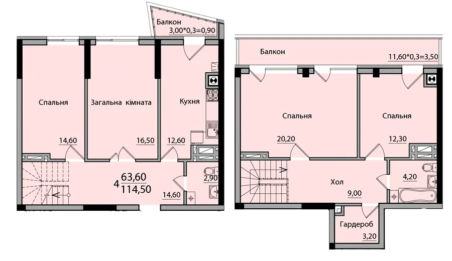 ЖК Панорама — 114.5 м²
