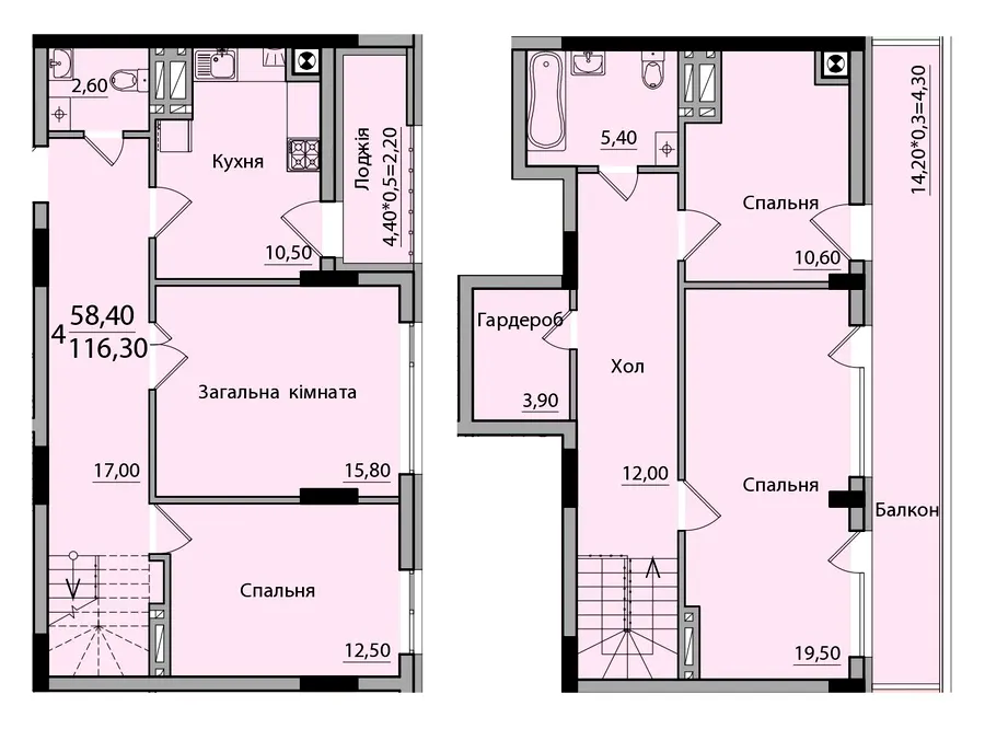 ЖК Панорама — 116.3 м²