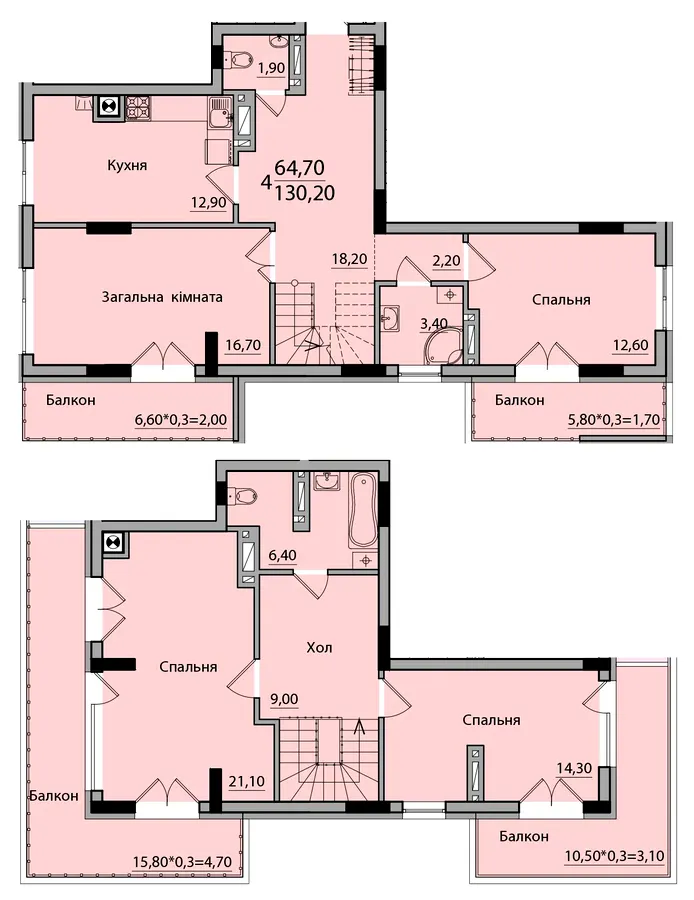 ЖК Панорама — 130.2 м²