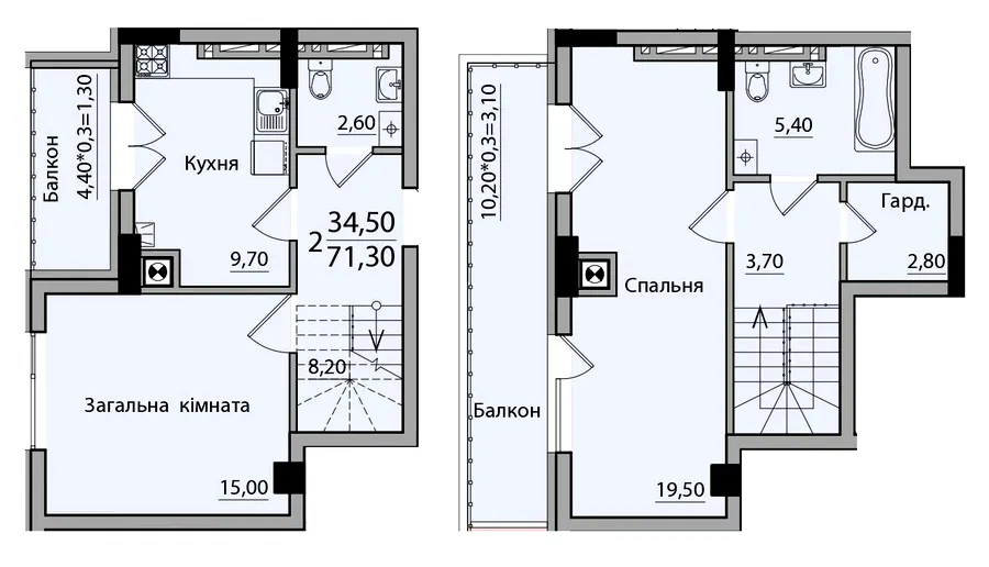 ЖК Панорама — 71.3 м²