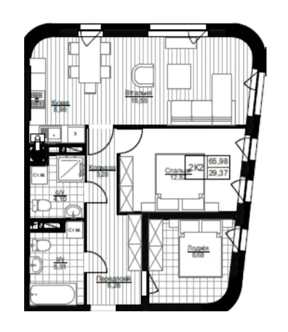 ЖК Столичний Престиж — 66 м²