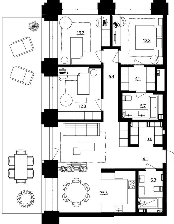Doma Trabotti — 117.5 м²