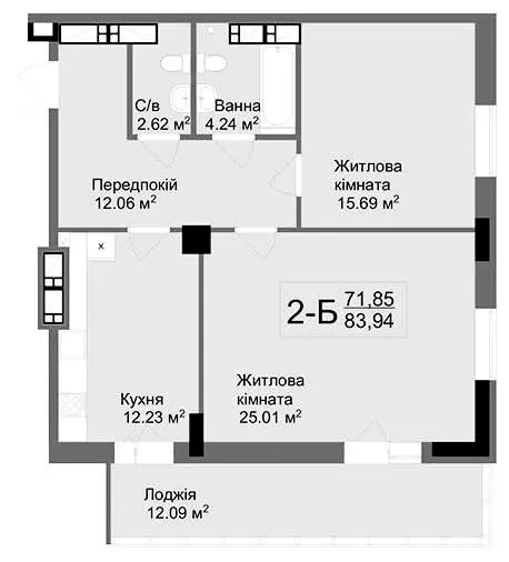 ЖК Ключ — 83.9 м²