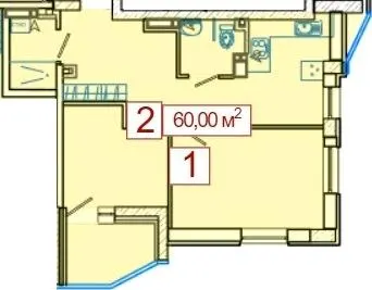 ЖК Німецький проект на Холодній Горі — 60 м²