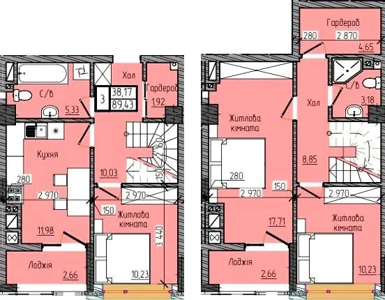 ЖК Modern Home — 89.4 м²