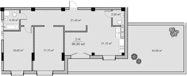 ЖК Concept House Futurium — 96.9 м²