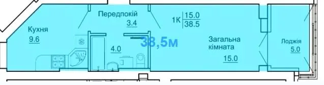 ЖК Happy Дім — 38.5 м²