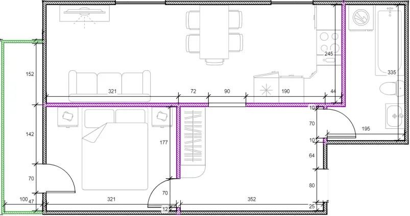 ЖК Династія — 39.6 м²