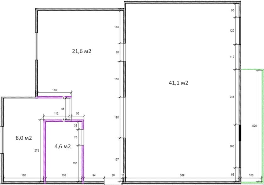 ЖК Династія — 75.3 м²