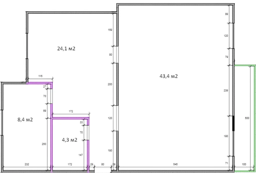 ЖК Династія — 80.2 м²
